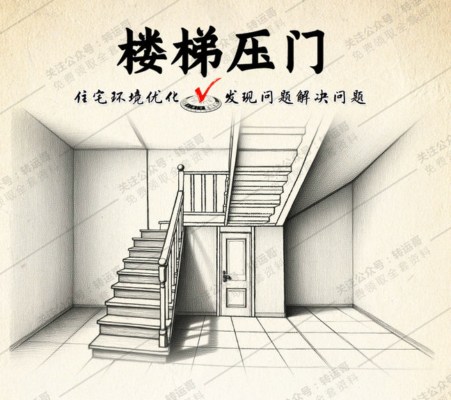 楼梯压门