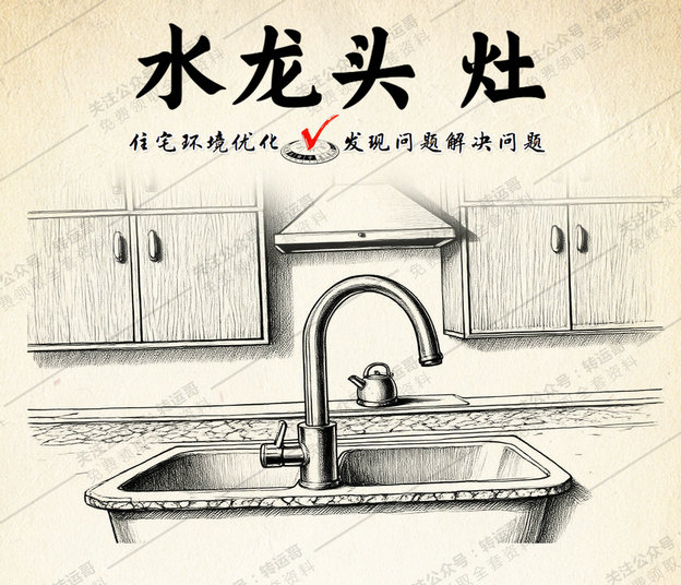 水龙头对炉灶