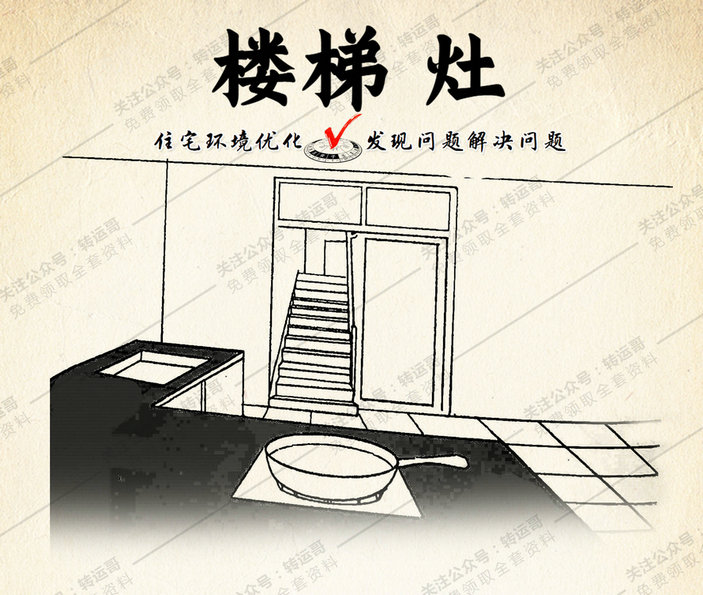 楼梯冲炉灶