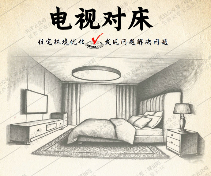 电视对床