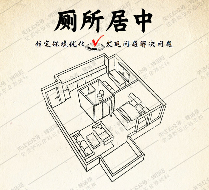 厕所居中